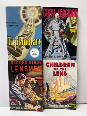 Lensman Series Books 1 & 4-6 Lot Trade Paper Edward E. Smith Gray Lensman 1997